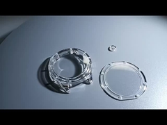 クリア透明サファイア単結晶時計ケースキット、カスタムムーブメント用