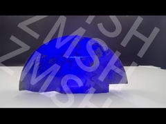 人工色の宝石 モイサナイト SIC 原材料 粗末 ロイヤルブルー 薄い泡 高光