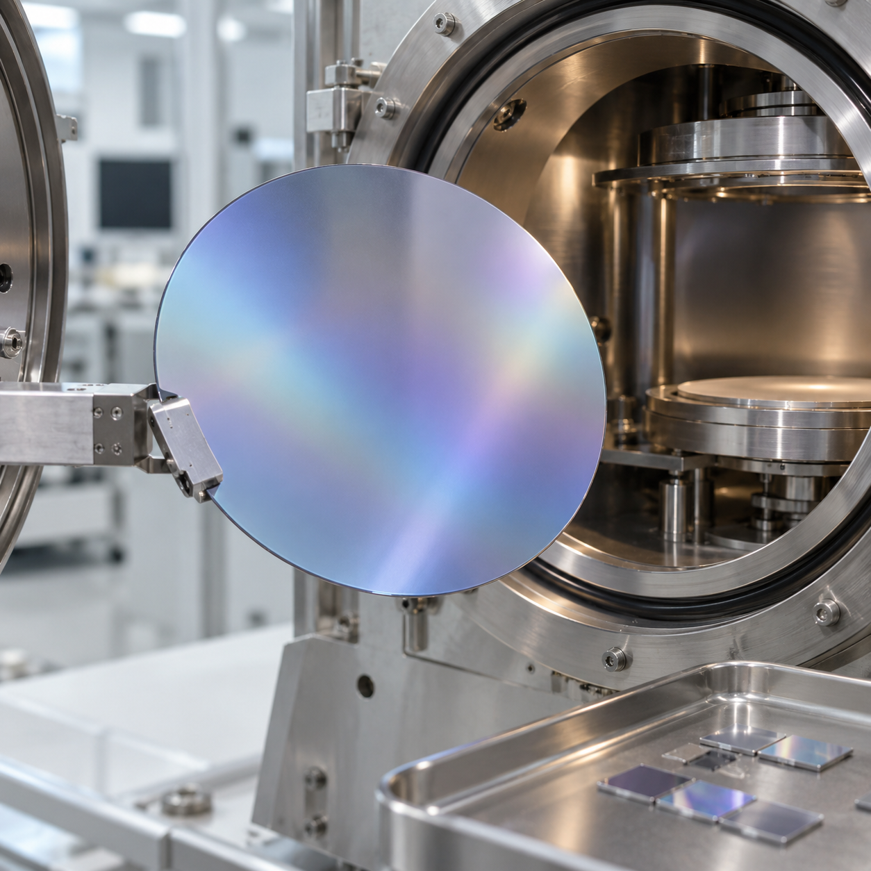 最新の企業ブログについて AlScN-on-Silicon Wafers for RF Filters and Ferroelectric Memory: Scandium Content, Film Stress, Crystal Polarity and Waf