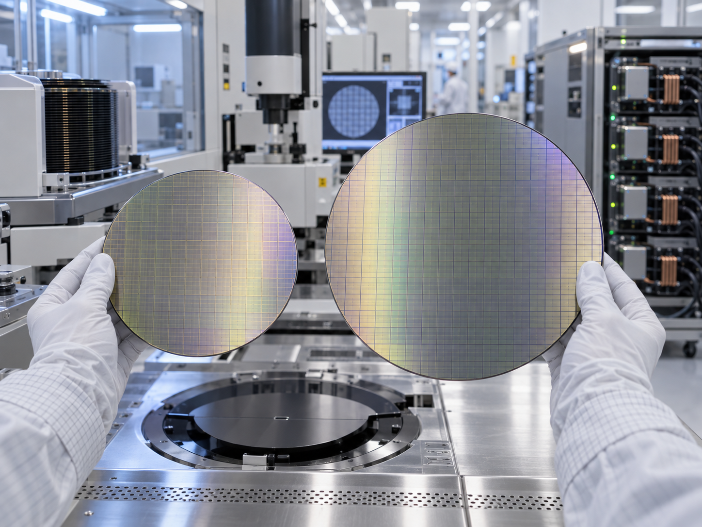 最新の企業ブログについて 200mm vs 300mm GaN-on-Silicon Wafers for AI Power Electronics: Wafer Bow, Buffer Layers, Epitaxy Uniformity, Cost and Fo