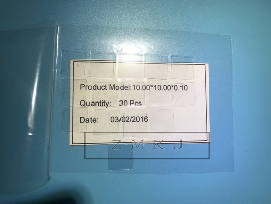 購入 光学レンズのための正方形のサファイアのウエファー/サファイア ガラス ガラス10x10mm 5x5mm オンライン製造