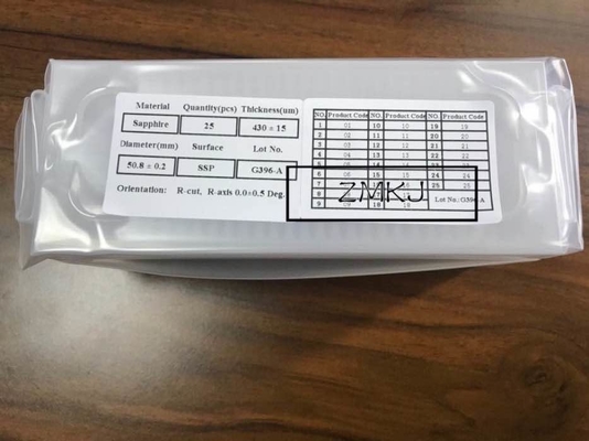 購入 2Inch 3inch 4inchのr軸線のm平面の軸線のサファイアのウエファーの基質 オンライン製造