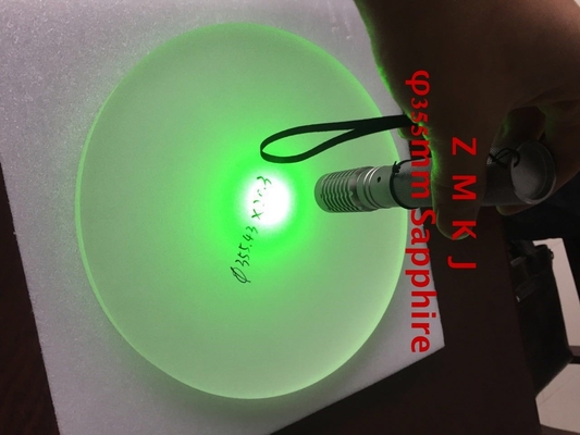 購入 二重側面はサファイアの光学Windowsの注文のサイズの直径φ350mmを磨きました オンライン製造