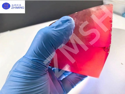 購入 実験室で栽培された粗いサファイア 割れていないピンクオレンジ色パパラダッシャ Al2O3 シングルクリスタル 高硬さ オンライン製造