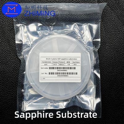 購入 4-inch C-Plane SSP Sapphire Substrate Al₂O₃ for LED & Optical Applications オンライン製造
