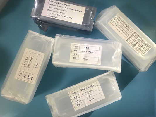 購入 極めて薄い厚さ0.1mm 0.2mmの2inchサファイアの倍の側面の磨かれたウエファー オンライン製造